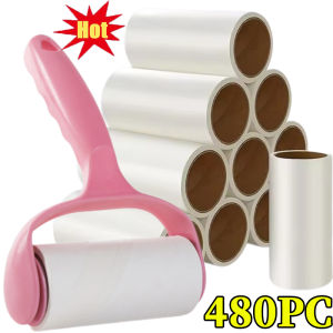 400/800Sheets Sticky Lint Roller / Clothes Dust Remover Cleaner / Strong Pet Hair Remover Cleaning Tool