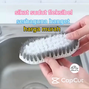 Sikat Sudut Lantai WC Kamar Mandi Wastafel - Sikat Fleksibel Flexible Serbaguna