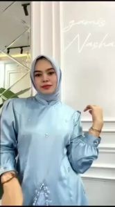 SETELAN GAMIS KEBAYA PESTA NASHA GAMIS KONDANGAN VELVET BRUKAT