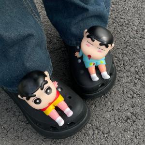 Kochava Cartoon Clogs Shoe Buckle Detachable DIY Heavyweight New Style Four Seasons Flower Shoe Buckle Platform Flats Slippers