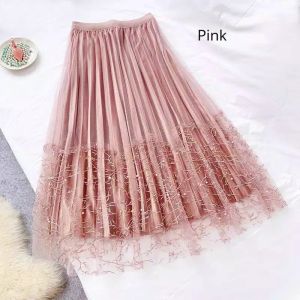 ROK MUTIARA PANJANG RENDA WANITA DEWASA KOMBINASI BORKAT FULL FURING TALI KARET MAYUNG MUARAH MEWAH BERKUALITAS