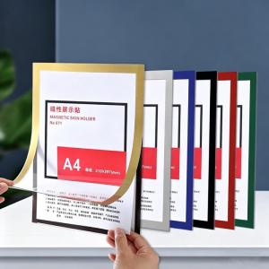 3PCS Magnetic Poster Display Frame A4/A6 Self-adhesive Non-developmental Photo Art Wall Sticker Frame for Photos Certificate