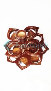 Tempat Aqua Teratai Tingkat 2 Kayu Jati Asli Blora