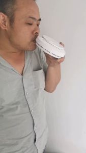 9V Photoelectric Wireless Wall-mounted Smoke Alarm Fire Alarm Smoke Detector Sensor Battery Operated