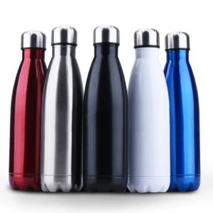 Insulated Stainless-Steel Water Bottle Sleek Bottles Keeps Hot & Cold Sweatproof Water Bottles for Travel Picnic Camping