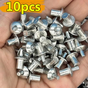 10pcs Aluminum Alloy Drive Rivets Hammer Drive Expansion Aluminum Nail Head Piercing Rivet Gypsum Board Expansion Nails