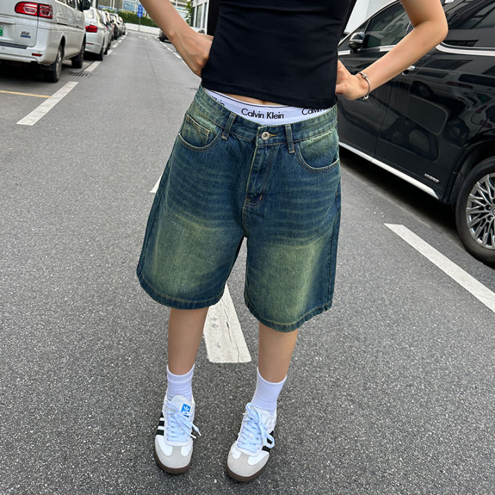 American%20Street%20Retro%20White%20Casual%20Workwear%20Shorts%20Men's%20Summer%20Hong%20Kong%20Style%20Trendy%20Thin%20Loose%20Five-Point%20Pants%20-%20Image%207