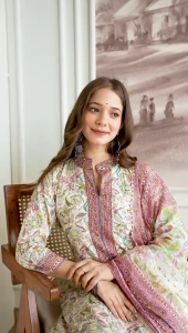 KPs Beautiful Heavy Jaipuri  Printed Cotton Fabric Kurti TOP BOTTOM DUPATTA*