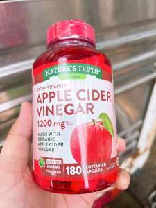 ( Date 03/2028 ) Viên Uống Giấm Táo Nature’s Truth Apple Cider Vinegar 180 Viên Của Mỹ