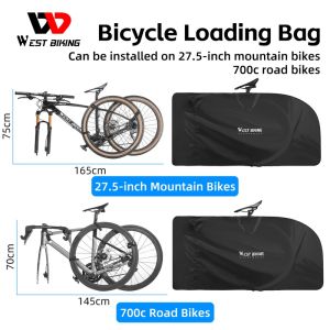 WEST BIKING New Bicycle Storage Bags  Waterproof Bike Carry Bag for 27.5 Inch/700cc Portable Cycling Bike Transport Case Travel Bycicle Accessories Outdoor Sport