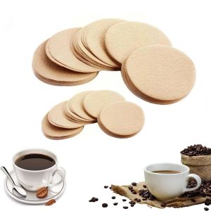 Coffee Filter Paper 100Pc Round 56 60 68mm Filter Paper for Espresso Coffee Maker Dripper Coffee Filters Moka Pot Paper Filter