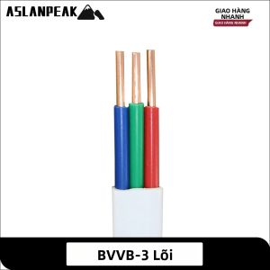 Dây Cáp Điện Nối Dài Đồng Nguyên Chất 16AWG Màu Trắng 3 Lõi Vỏ PVC Dây Đồng Cứng Dùng Cho Ứng Dụng Điện Cuộn 100m