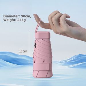 Mini Portable Pocket Umbrella Ultra Lightweight Sun Protection UV Protection Compact Foldable Sunshade Umbrella for All Ages