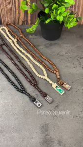 25 Pcs Tasbih Kayu 99 Plat Kemasan Mika Motif