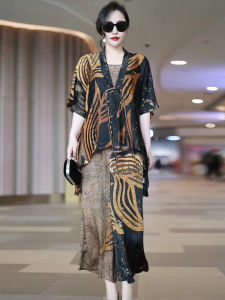 Silk Comfortable Large Size Chinese Style Summer Set