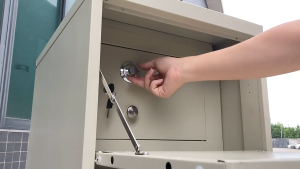 TM FV-1 Filing Cabinet with Vault 3-Drawer Beige File Safe Box Security