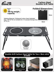 winpolar | Grill Table BBQ Furnace Set For Outdoor and Indoor Use