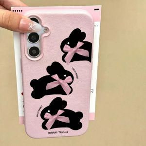 Cute Rabbit Painted Lychee Phone Case For Samsung A56 5G A57 A 57 A37 A17 A07 A55 A54 A53 A26 A36 A35 A34 A15 A16 A06 Case Cover