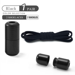 New Version Elastic No Tie Shoelaces Metal Lock Shoe Laces for Kids Adult Sneakers Semicircle No Tie Shoelaces Lazy Laces