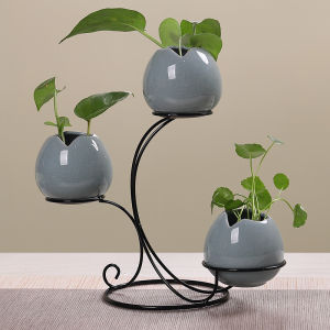 Bình Hoa Bằng Sắt Phong Cách Trung Hoa Mới Trang Trí Nhà Bàn Ăn Phòng Khách Trang Trí Hoa Thủy Canh Bình Hoa Bằng Gốm Sứ