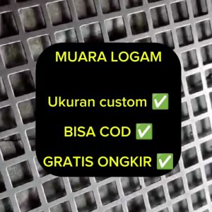 plat ram speaker besi lubang bulat 10mm 60 cm x 80 cm