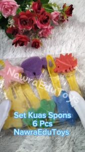 Mainan edukasi Set Kuas SPONS 6 pcs