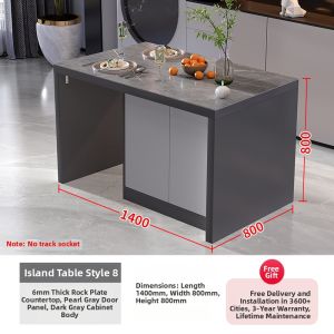 MINGDUO | Island Kitchen Table Sink & Induction Cooker Modern Luxurious