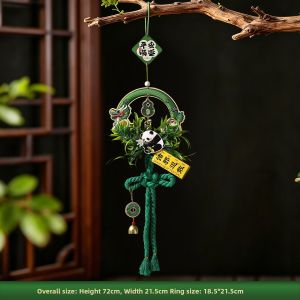 JIUJI | Festival Door Knob Decoration Wreath With Mugwort Dragon Boat Knot