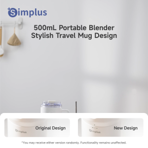 Simplus Portable Blender 500mL丨18000RPM丨Ice Crushing丨Type-C Charging丨Cawan Travel丨12–15 Cups丨ZZJH011