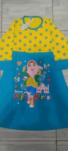 BAJU GAMIS KAOS ANAK PEREMPUAN STELAN HIJAB