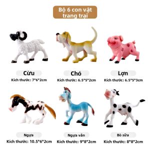 Mô Hình Đồ Chơi Giáo Dục Khủng Long Cartoon Bằng Nhựa