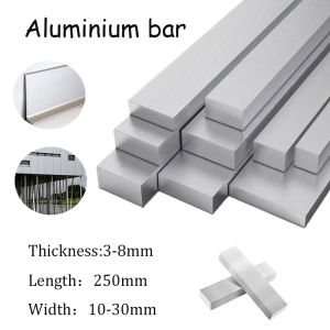 1pcs 6061 Aluminium Flat Bar Thickness 3mm 4mm 5mm 6mm 8mm Rectangular Flat Bar Square Rod Plate Metal Strip Solids