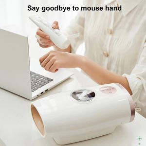 Hand Massager Compressing Heat 2 Modes 3 Level Adjustable Pressure Point Therapy Massager Pain Relief Hand Massager USB Charge