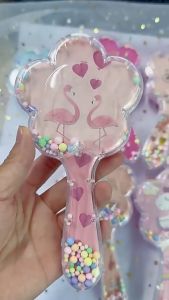 Cute Pony Hair Comb Little Girls Glittery Unique Shape Hair Brush Air Cushion Detangling Brush