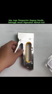 Stapler Tembak Cekrekan Pengokot Hekter Gun Tacker Guntacker +Isi 2400