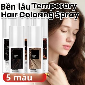 Xịt Nhuộm Tóc Tạm Thời Dùng Một Lần Chiết Xuất Từ Thực Vật Tự Nhiên Che Phủ Tóc Bạc Giữ Màu Lâu Dài 100ml
