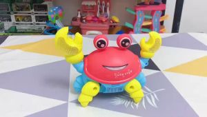 ของเล่นปูว่ายน้ำ กบ หมา ม้า ไดโนเสาร์ ฯลฯ ไฟฟ้า แบบมีไฟ พร้อมเสียงเพลง น่ารัก สําหรับเด็ก