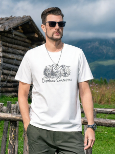 Enjeolon | Cool Sensation Silk Cotton Printed Mens Short Sleeve T-Shirt