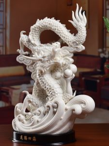 DAIYUTANG | Chinese Style Ceramic Dragon Ornament for Living Room Desk