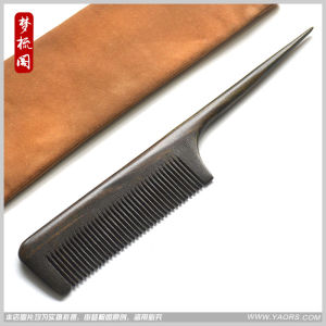 Natural Green Sandalwood Comb for Braiding Hair And Massage Long Hair Anti-Static Engraved Japanese Wood Personal Care Tool
