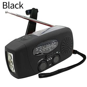 Multifunctional Portable Radio Hand Crank Solar Power FM AM WB NOAA Weather Radio Emergency LED Flashlight Power Bank