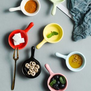 KANGBAN ถ้วยเล็ก ถ้วยน้ำจิ้ม เซรามิกส์ น่ารัก เซรามิกส์ ชามไข่นึ่ง Sauce cup