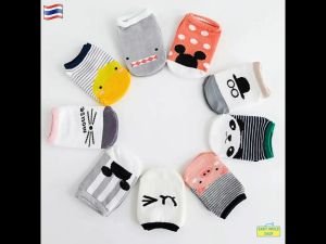 🚩ถุงเท้าเด็ก ถุงเท้าเด็กแรกเกิด 0-1 ปี มีกันลื่น ผ้าดี ลายน่ารัก ของใช้เด็กอ่อน เตรียมคลอด ชุดเด็กอ่อน เสื้อผ้าเด็กอ่อน newborn baby SM048