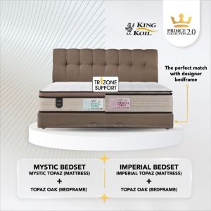 (FREE Shipping) 100% Authentic King Koil Prince 2.0 Mystic Topaz Mattress 12 Prince Collection Spring Mattress / FREE 2 x King Koil Pillows