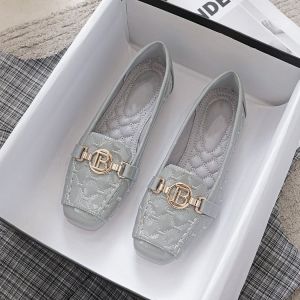 Mary Jane Womens Shoes New Style Casual Flat Bottom Leather Slip-On Spring Autumn Winter Comfortable Fashionable Womens Footwear