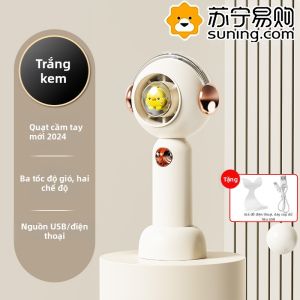 Quạt Mini USB Cầm Tay Cho Văn Phòng Và Phòng Học Quạt Làm Mát Di Động USB Để Bàn Phong Cách Dễ Thương Và Chữa Lành Cho Mùa Hè