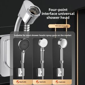 MONLEYTA | No-Drilling German Shower Head Holder Universal Joint Hook Base Bathroom Fixed Device Manlieta Brand ABS Plastic Shower Spray