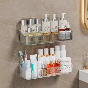 WUUJIA+ | Drill-Free Wall Mounted Bathroom Storage Rack