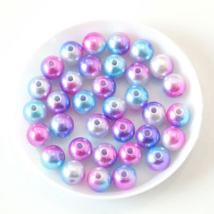 St.kunkka 50-400pcs 3-12mm Plastic Multicolored Beads Perforated Imitation Pearls Round Beads For DIY Bracelet Necklace Jewelry Making