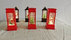 Snow Globe Lantern & Telephone Booth: A Unique Christmas Ornament